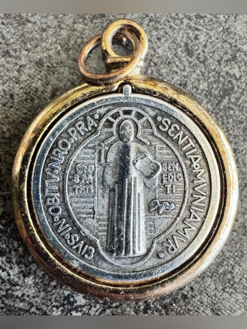 Saint St Benedict Catholic Medal
Pendant Charm Necklace Religious Protection